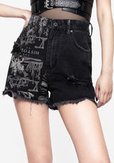 Heresy Spliced Mom Shorts