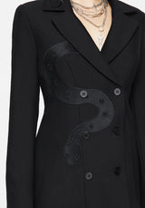 Slither Bestickt Blazer Kleid