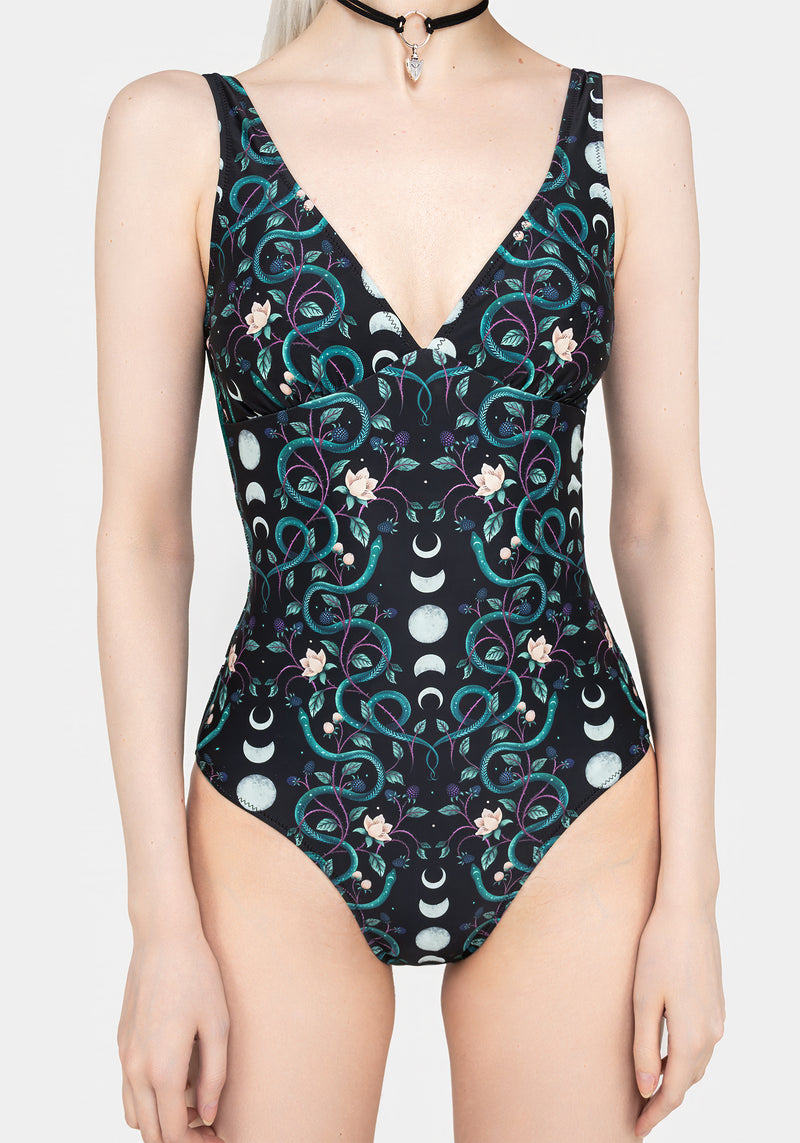 Pythia Snake Print Swimsuit