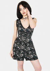 Nightbloom Lace Trim Playsuit