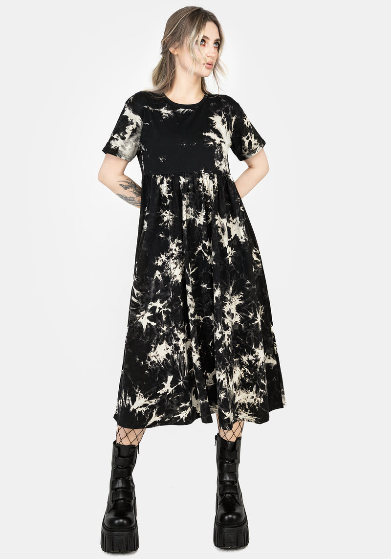 Moodswing Krawatte Färbung Midi Kleid     