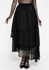 Aisling Layered Cascade Maxi Skirt