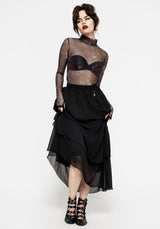 Aisling Layered Cascade Maxi Skirt