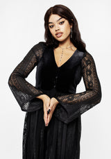 Everlasting Flared Sleeve Lace Overdress