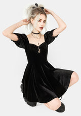 Drakon Velour Corset Mini Dress