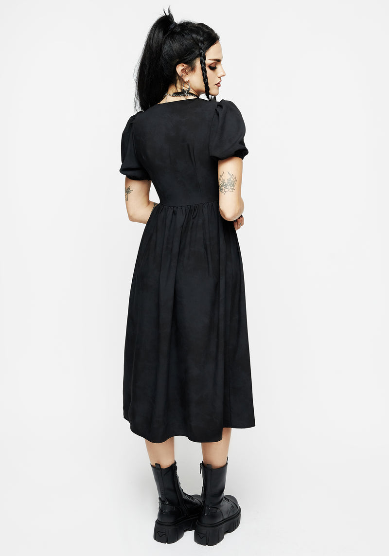 Gladys Button Front Midi Dress