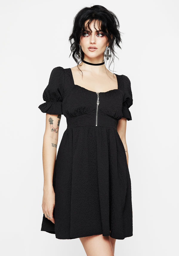 Betrayal Zip Up Mini Dress