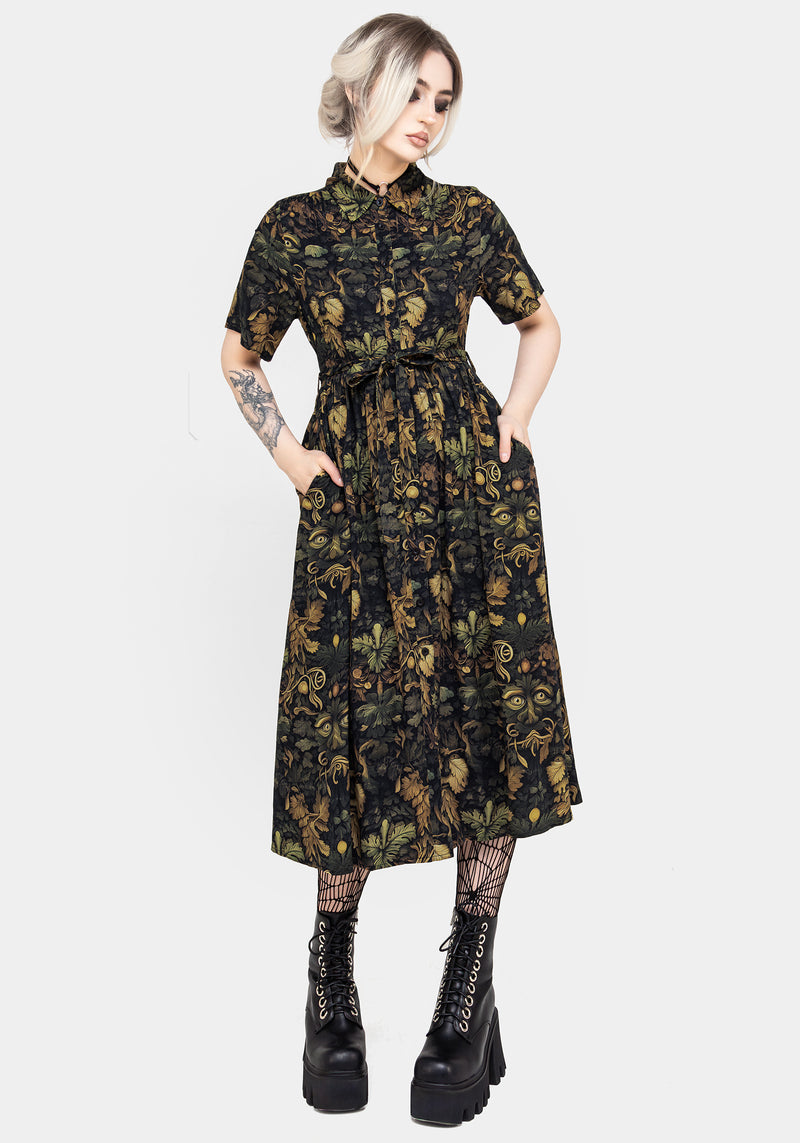 Rebirth Midi Shirt Dress