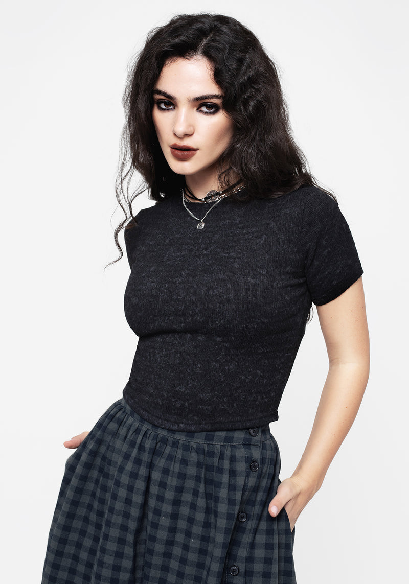 Igneous Crinkle Crop Top