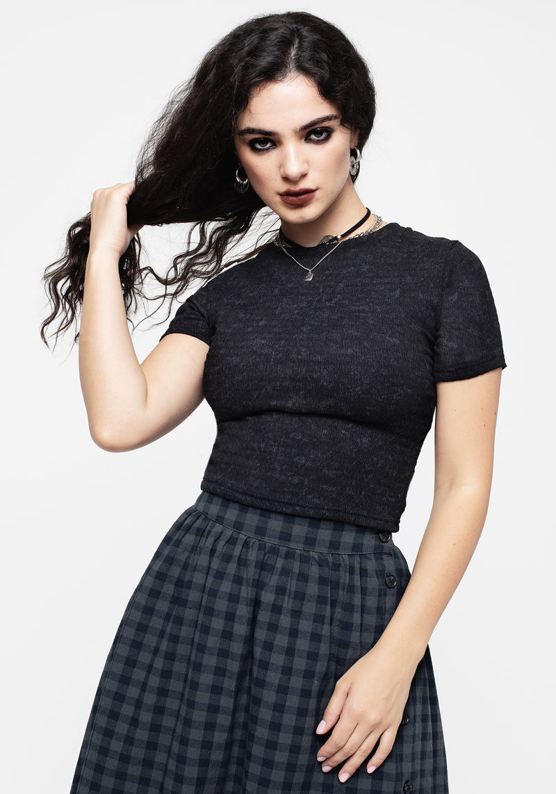 Igneous Crinkle Crop Top