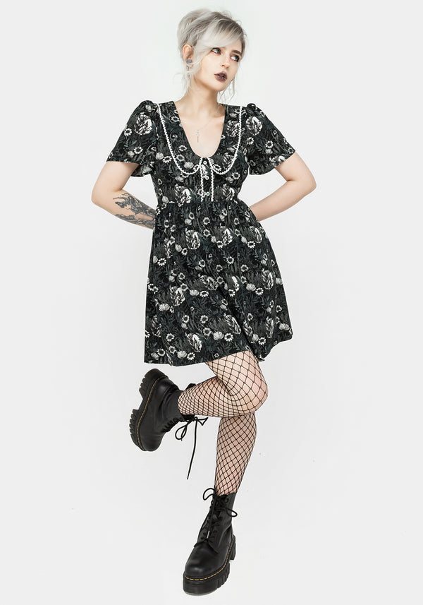 Nightbloom Collared Mini Dress