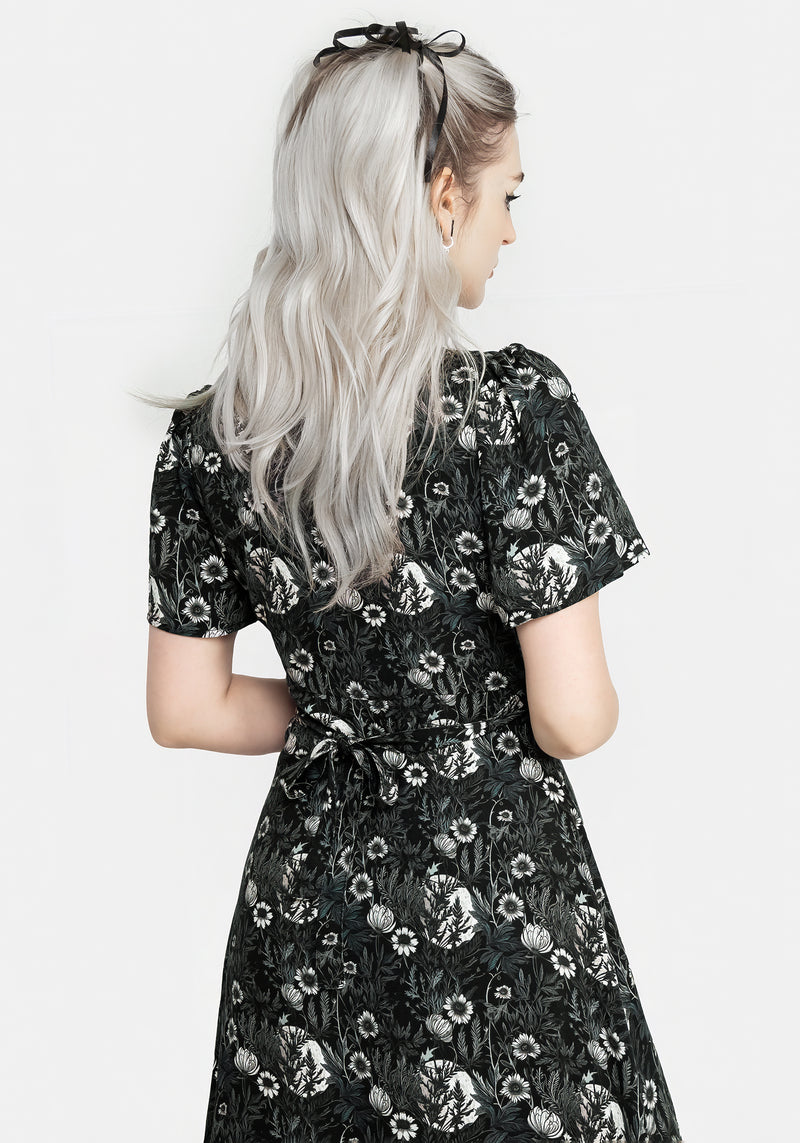 Nightbloom Button Up Midi Dress