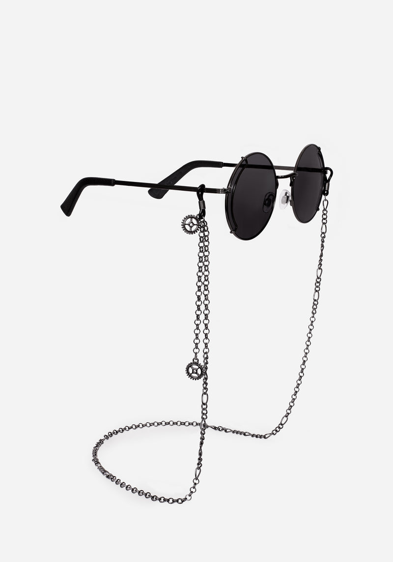 Emilie Round Sunglasses Mit Kette