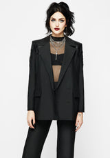 Ignite Faux Leather Blazer