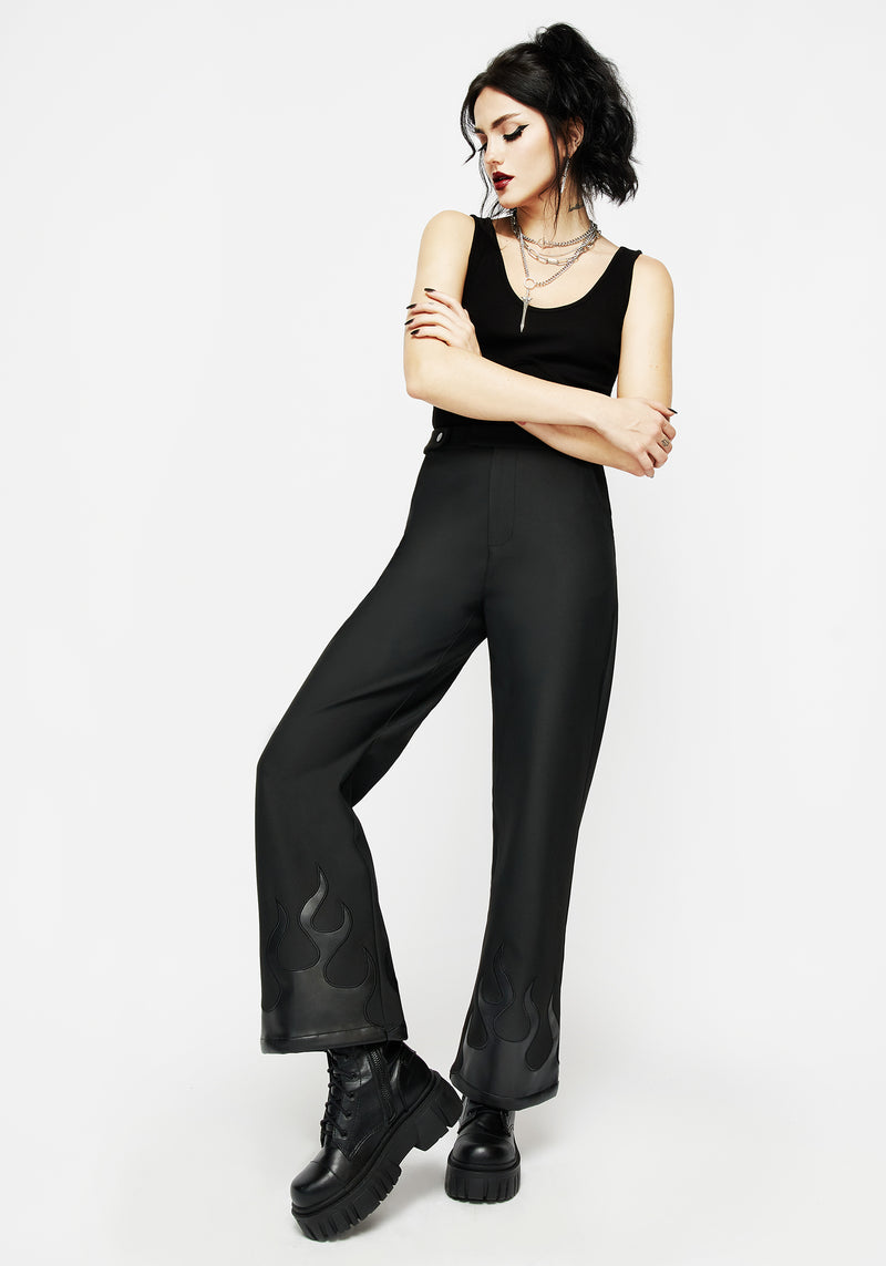 Ignite Faux Leather Tailored Trousers