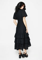 Rowena Peplum Tiered Midaxi Dress