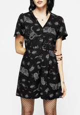 Parasite Bugs Playsuit - Black