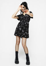 Parasite Bugs Playsuit - Black