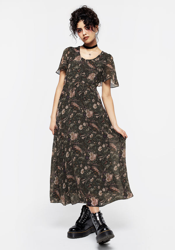 Ophelia Chiffon Midaxi Dress