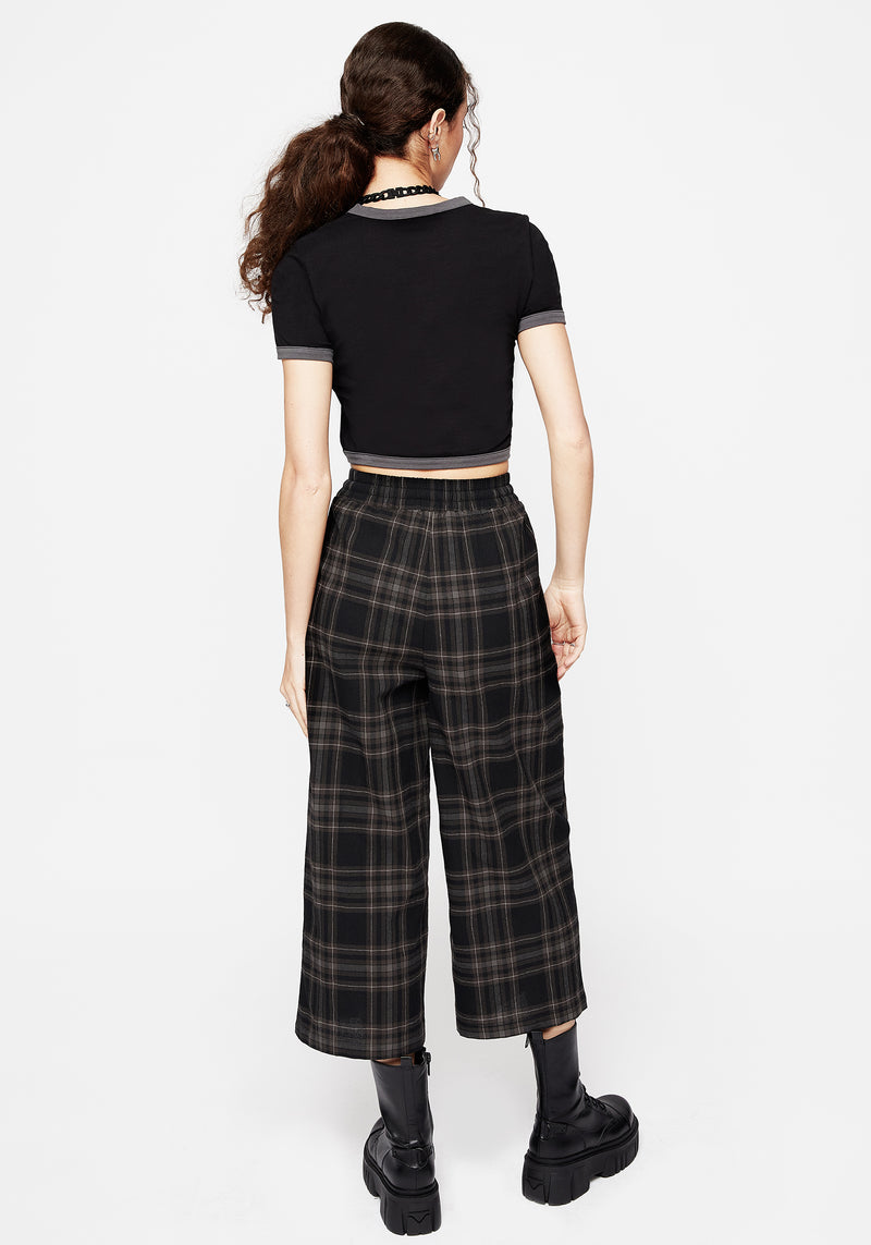 Clover Check Crop Trousers