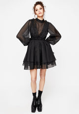 Morose Layered Frill Mini Dress