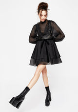 Morose Layered Frill Mini Dress