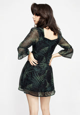 Fernery Chiffon Mini Dress