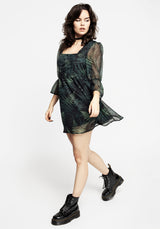 Fernery Chiffon Mini Dress