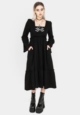 Aradia Bestickt Midi Kleid