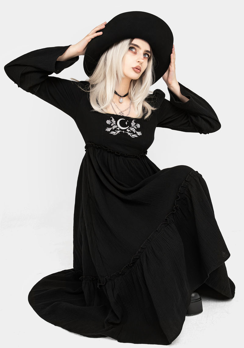 Aradia Embroidered Midi Dress