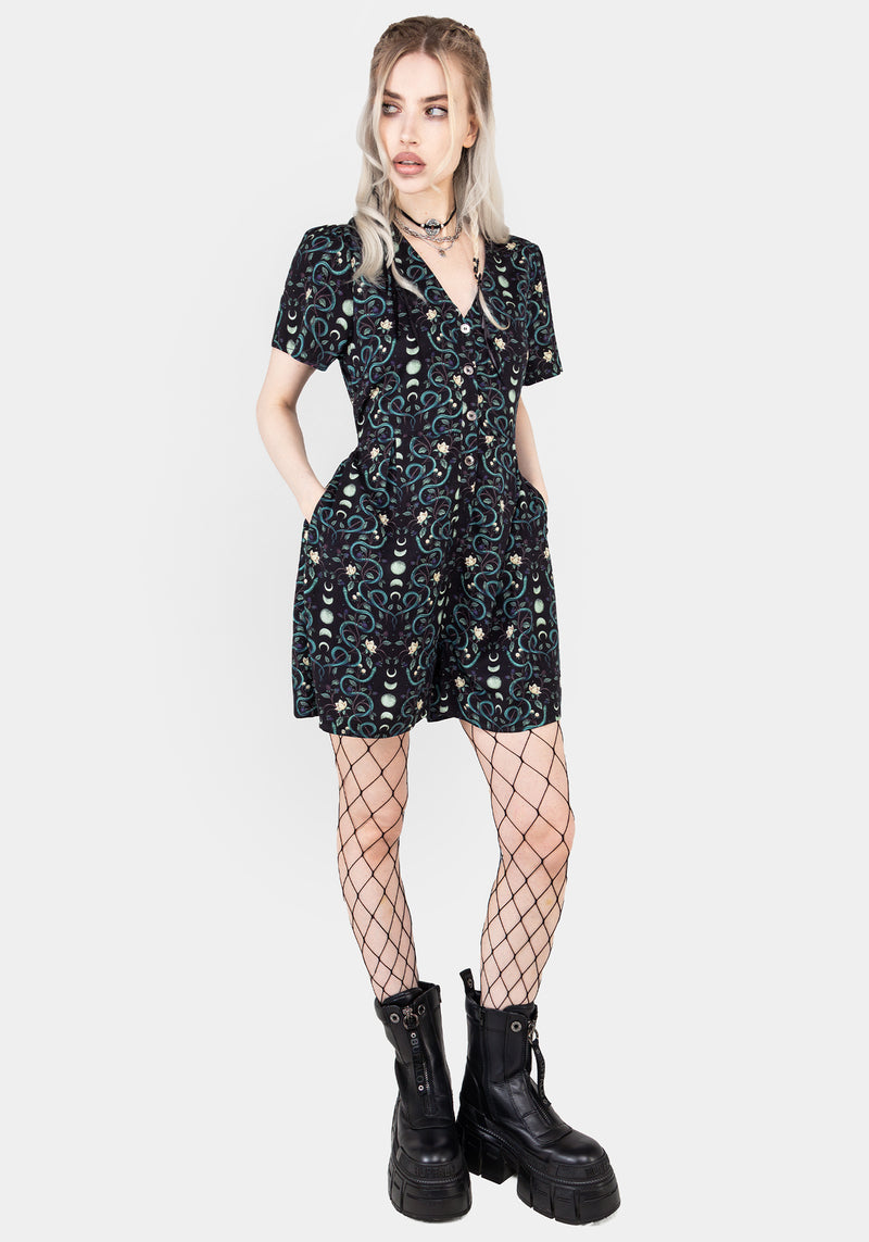 Pythia Button Up Playsuit