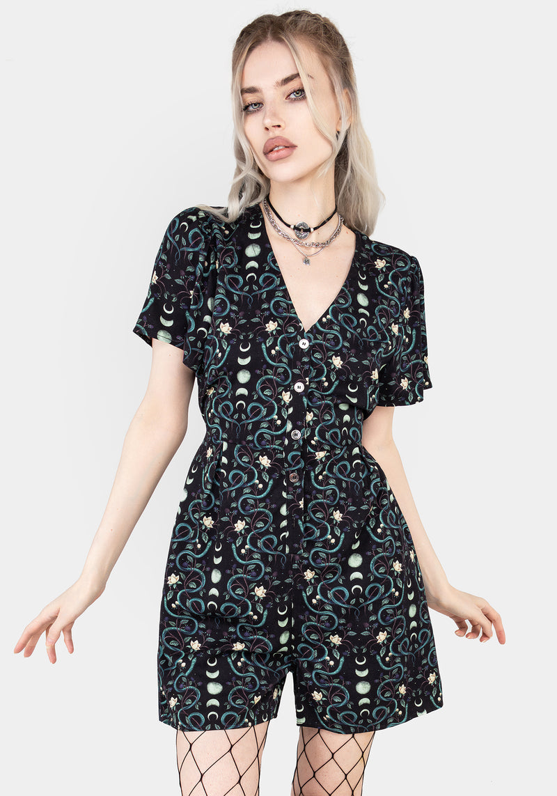 Pythia Button Up Playsuit