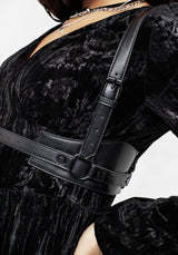 Maeve Western Black Buckle Harness