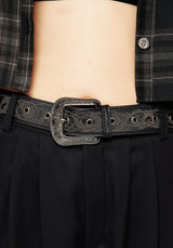 Illuminate Debossed Buckle Belt