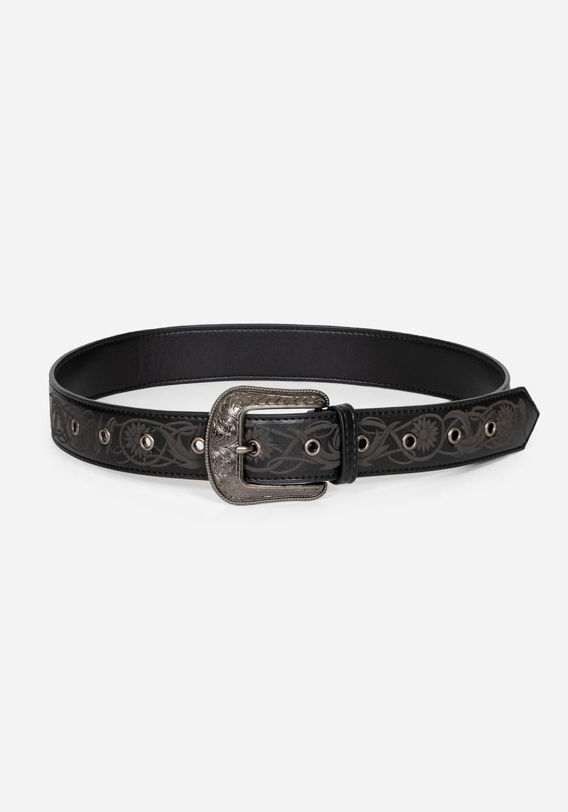 Illuminate Debossed Buckle Belt