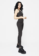 Venin Schlange Athleisure Leggings - Anthrazit