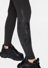 Venin Schlange Athleisure Leggings - Anthrazit