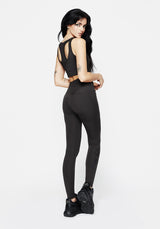 Venin Schlange Athleisure Leggings - Anthrazit