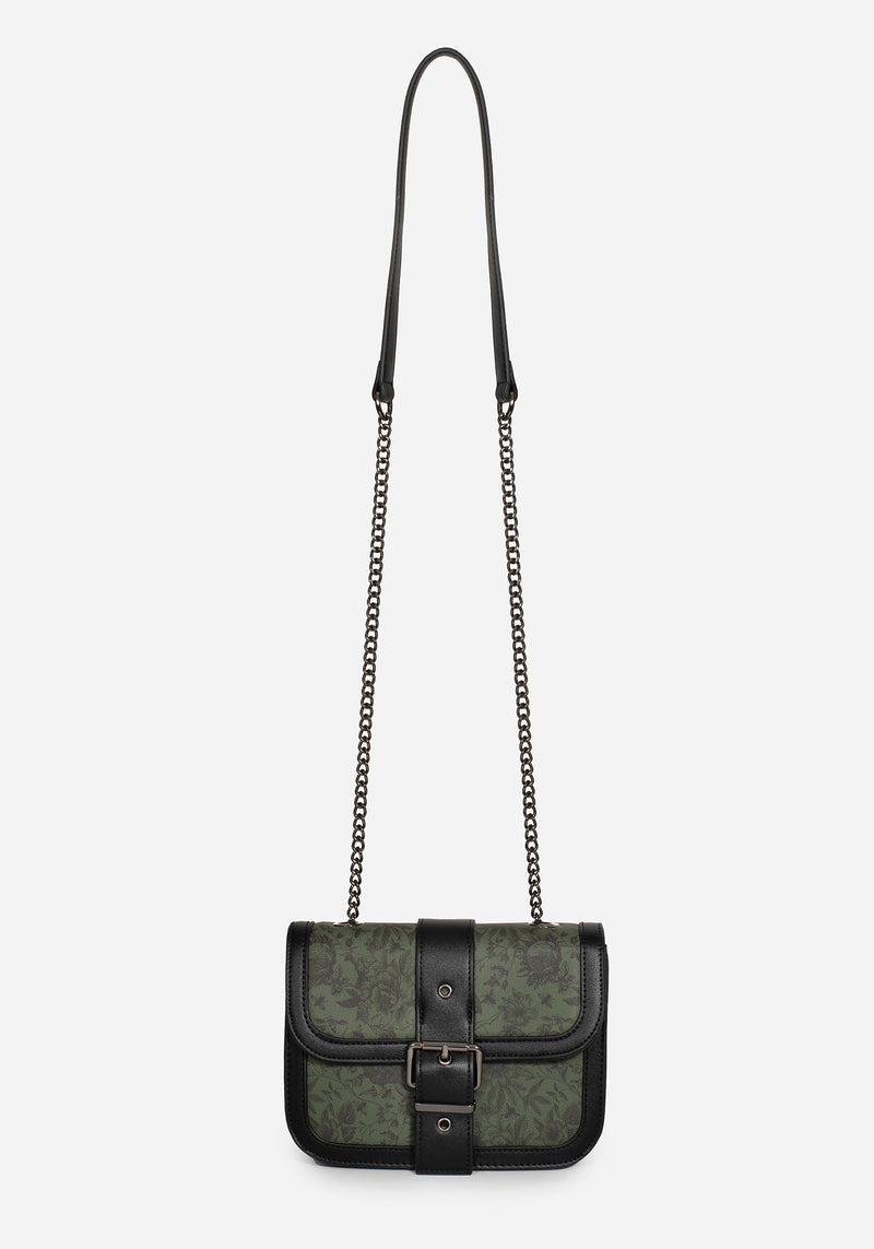 Meadowflowers Blumenmuster Druck Crossbody Tasche     