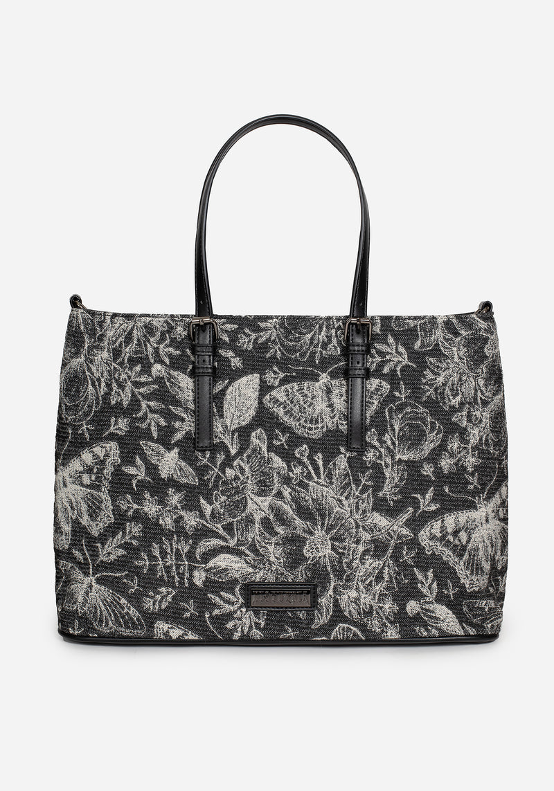 Metamorphosis Schmetterling Blumenmuster Druck Handbag     