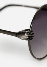 Handfasting Round Sunglasses Mit Kette     