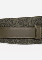 Cypress Paisley Debossed Buckled Waist Belt