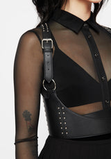 Dungeon Studded Leather Wrap Harness