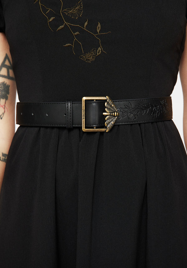 Rosamoth Debossed Buckle Belt