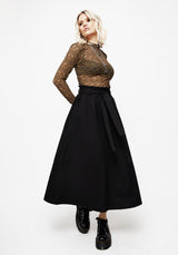 Strega Tie Belt Midaxi Skirt