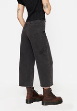 Dragonfly Bestickt Weit Bein Denim Culotte Jeans   