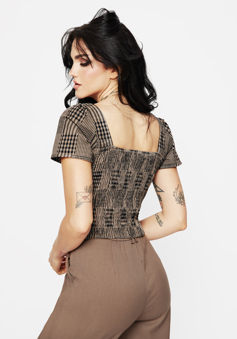 Mabel Prüfen Peplum Top      