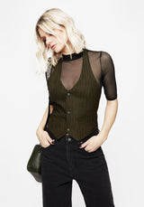 Payoff Halter Waistcoat Top