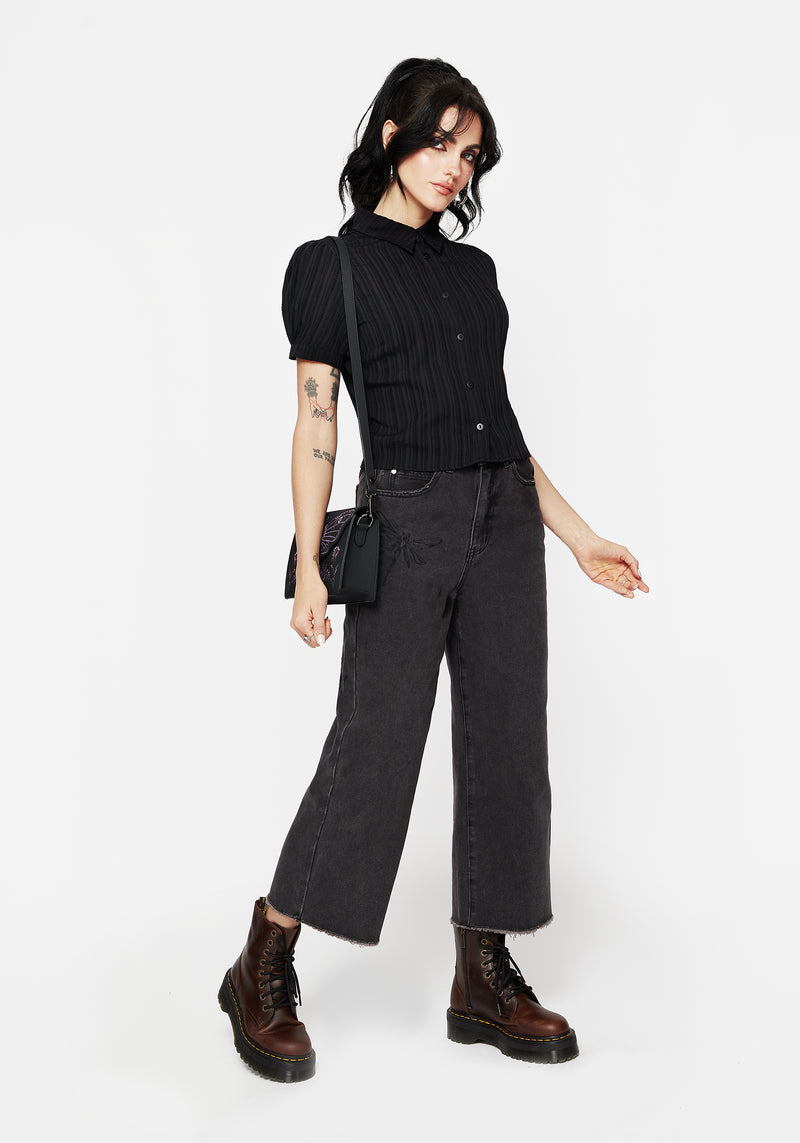 Alcina Puff Sleeve Crop Top