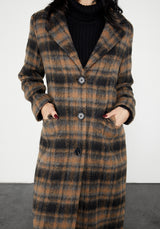 Lore Plaid Longline Coat